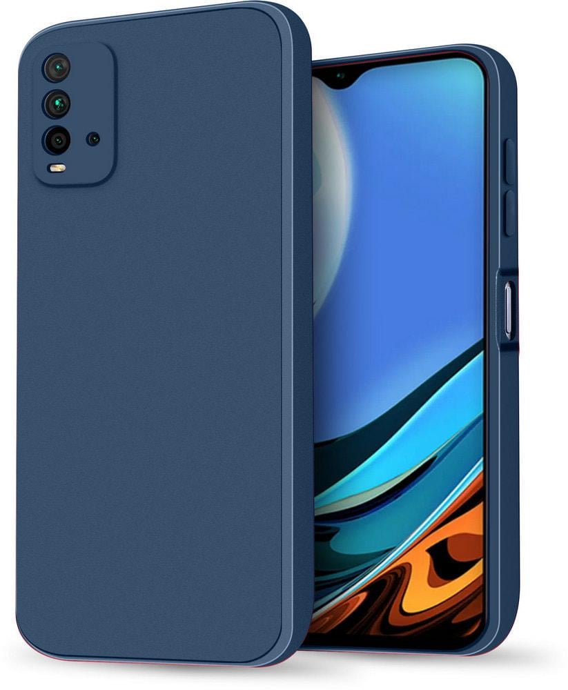 Силиконовый чехол HardCorner Xiaomi Redmi 9T (с микрофиброй) Blue (34845-28)