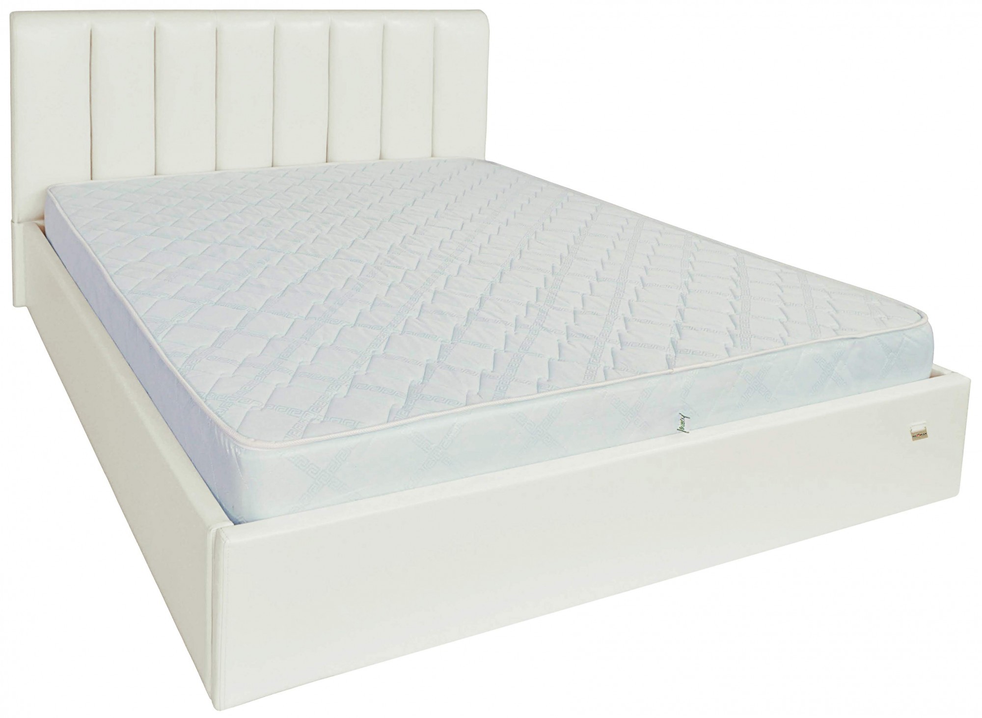 Кровать с подъемным механизмом Sanam Comfort Лаки White 120х200 см Белый - фото 1