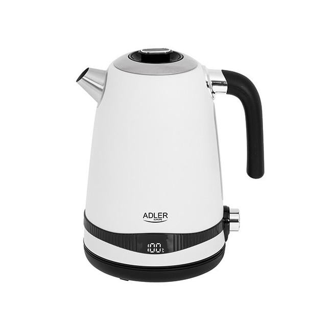 Чайник электрический Adler AD с регулятором температуры 1295 W Белый (015633)