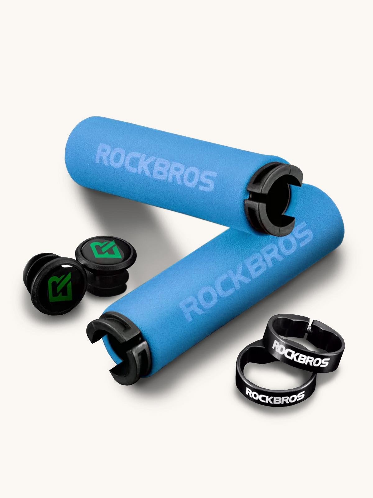 Грипсы для велосипеда ROCKBROS анатомические Голубой (73547)