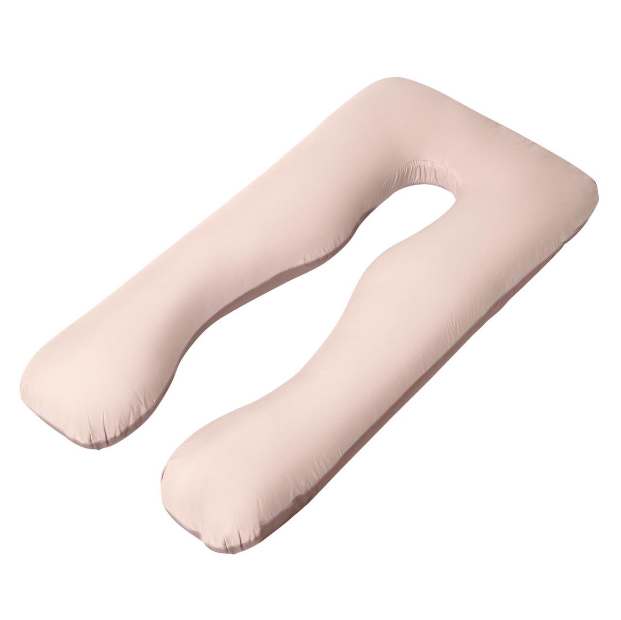 Подушка IDEIA П-подібна наволочкою на блискавці 140х75х20 см Бежевий/Шоколад (25897680) Подушка IDEIA П-подібна наволочкою на блискавці 140х75х20 см Бежевий/Шоколад (25897680)