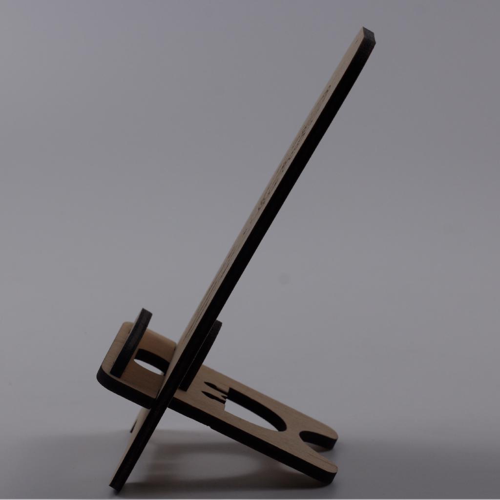 Підставка-тримач для телефону з дерева 50 (03020053) - фото 4 Підставка-тримач для телефону з дерева 50 (03020053) - фото 4