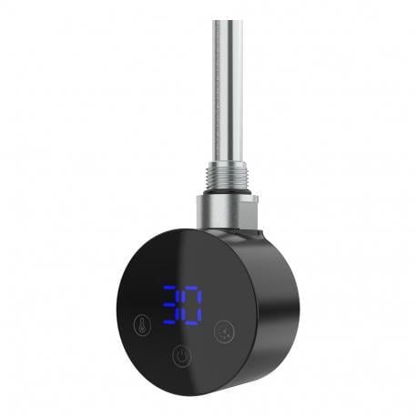 ТЭН для полотенцесушителя Onlyheat 0,9 кВт 1/2" с тройником 76 см Agate Black (23199609)