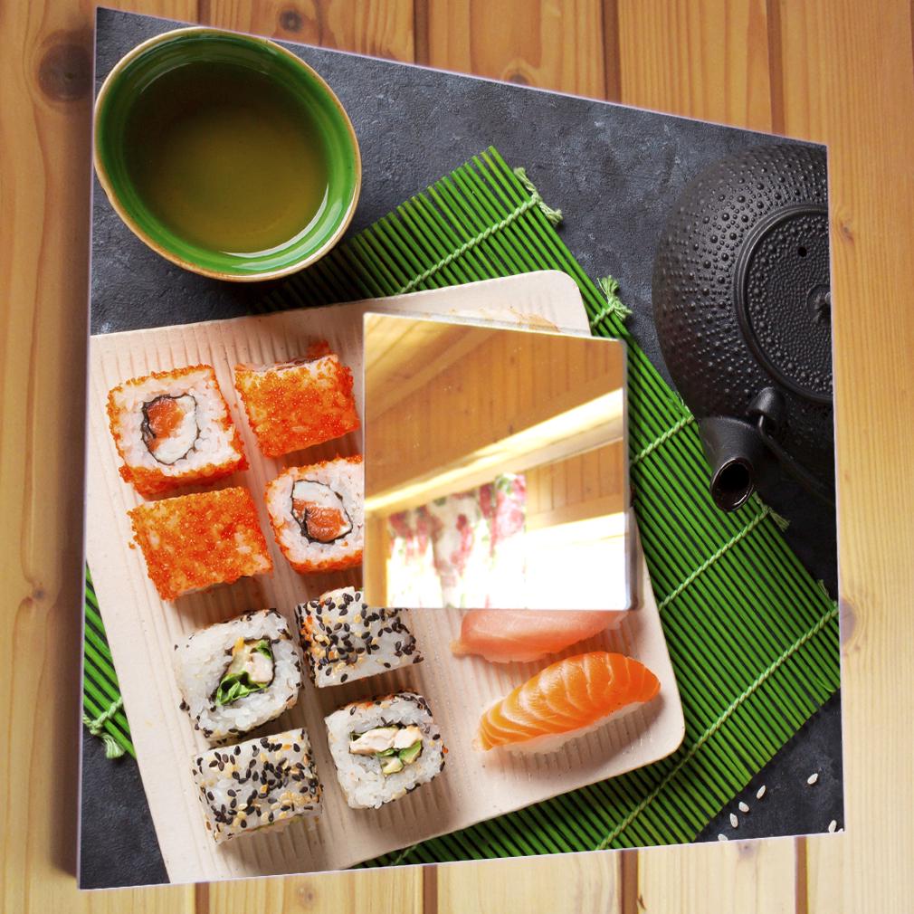 Зеркало декоративное Суши и чай матча 260х260 мм (M04213)