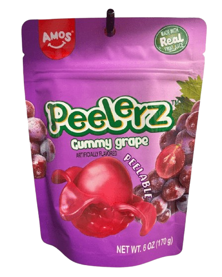 Конфеты желейные Amos Peelerz Gummy Grape 170 г (2753509904)