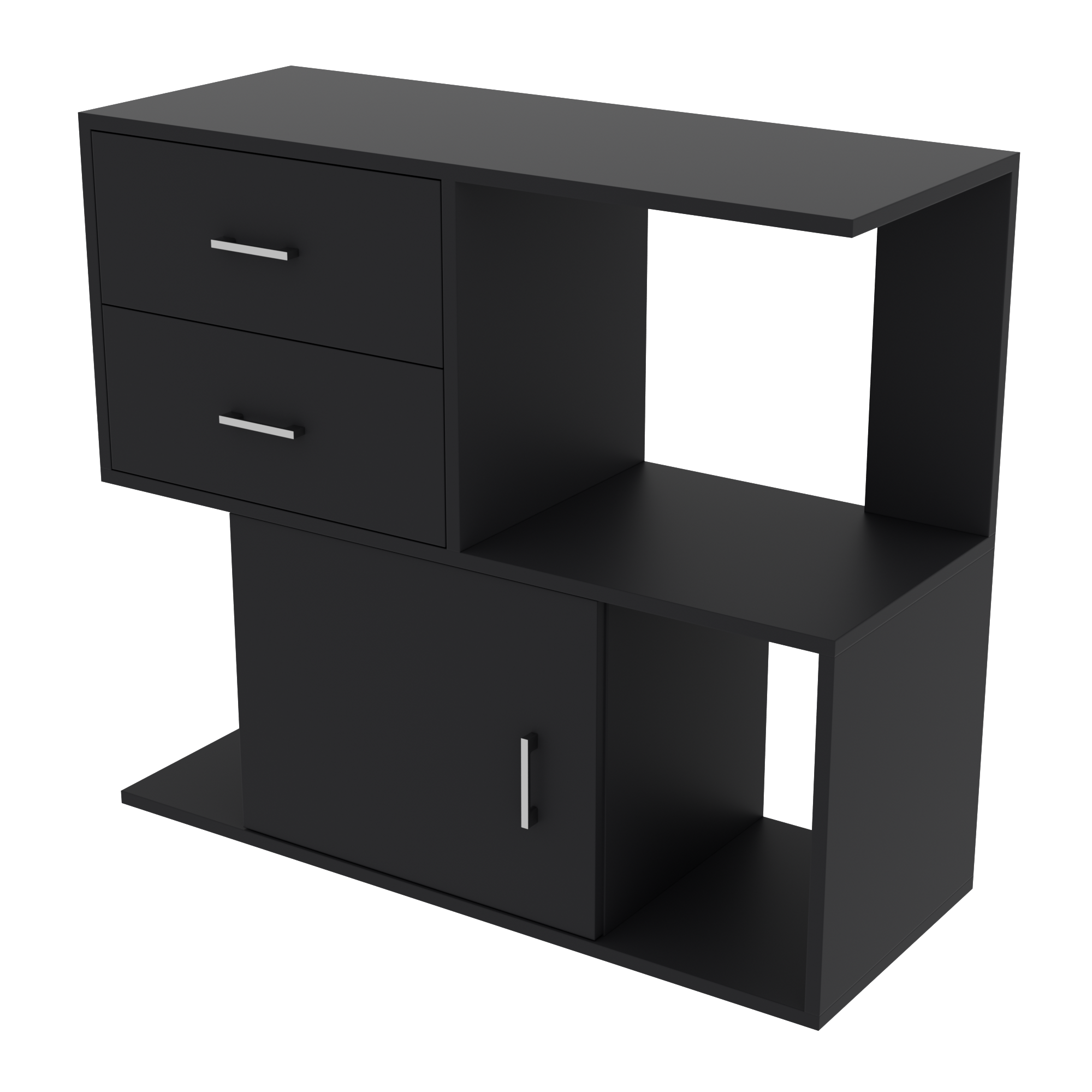 Тумба для салону Континент TS-3 900х350х800 мм Антрацитовий