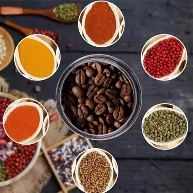 Кавомолка RAF R.7113 електрична жорна 300W Grey (612392) - фото 6 Кавомолка RAF R.7113 електрична жорна 300W Grey (612392) - фото 6