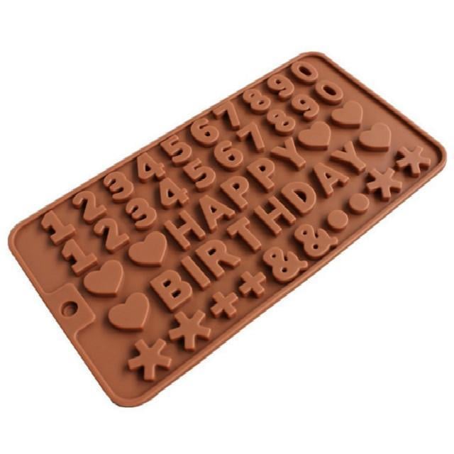 Форма для шоколаду та десертів силіконова літери/цифри і знаки (НР051491) Форма для шоколаду та десертів силіконова літери/цифри і знаки (НР051491)