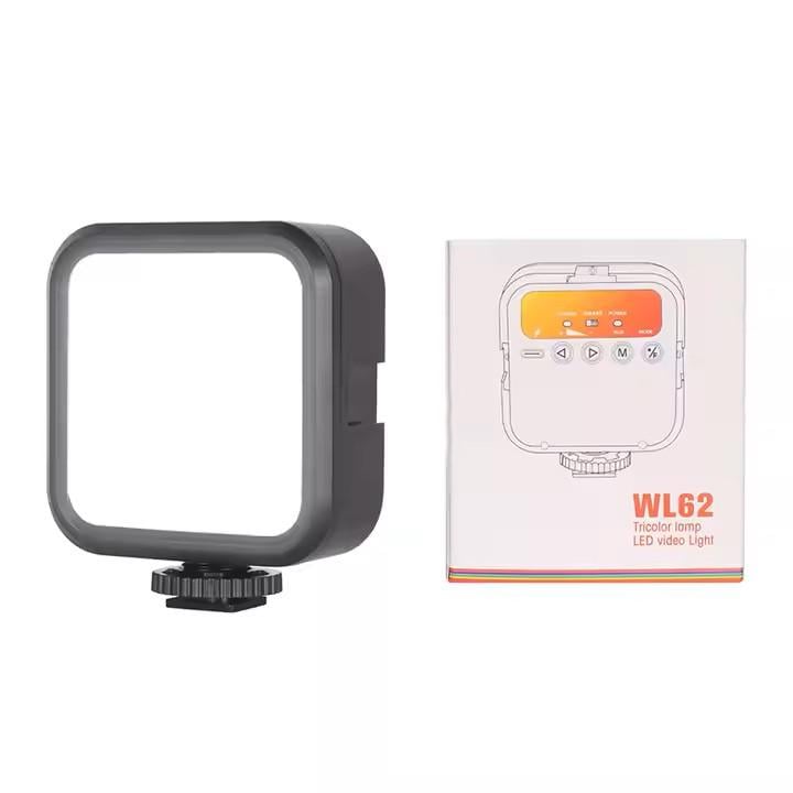 Накамерный свет mini LED WL62 Bi-color 3000K-5500K с встроенный аккумулятором 2000 ma