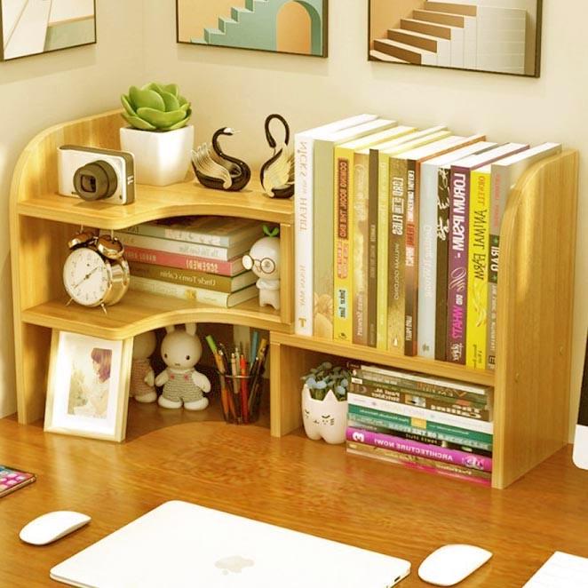 Полка-надстройка настольная из дерева Перламар карри (АКД-017503)