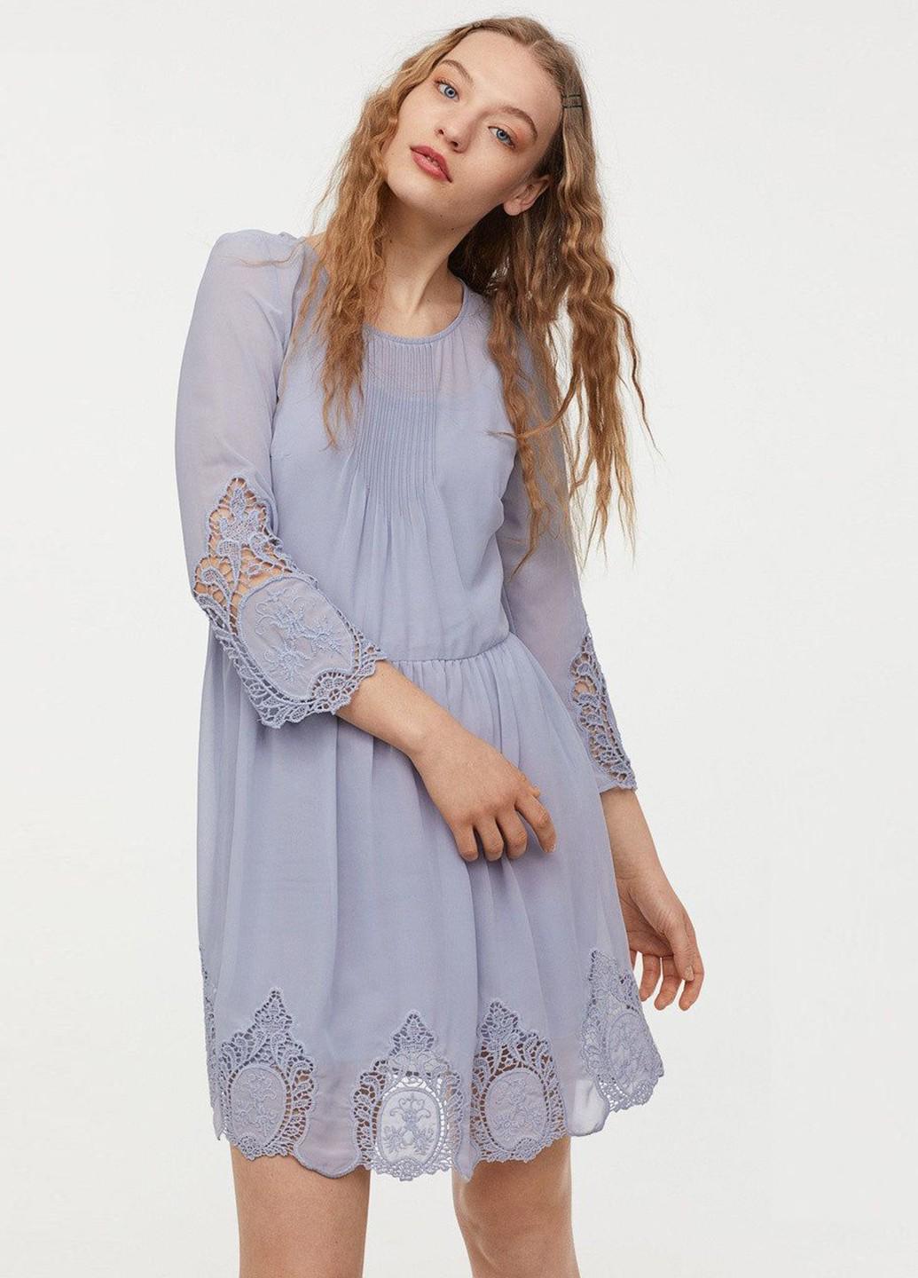 Платье H&M р. 36 Голубой (7301539b52)