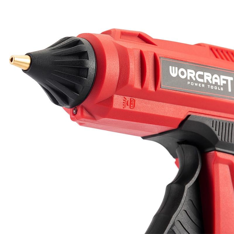 Пистолет клеевой аккумуляторный Worcraft CLG-S20Li с аккумулятором 2 А и зарядным - фото 4