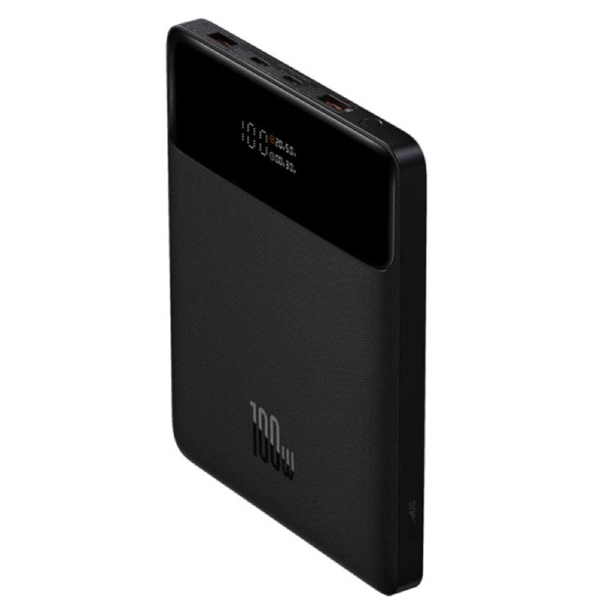 Повербанк BASEUS Blade High Power Digital Display Quick Charge Power Bank 20000 mAh 100W Black (162beaad)