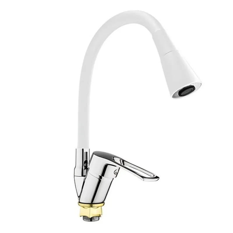 Смеситель для кухни MIXXUS Dany 011 Nut REFL.White без подвода (MI6576)