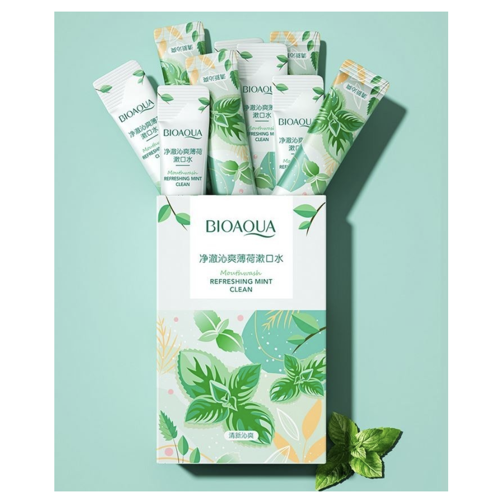 Ополіскувач для порожнини рота Bioaqua Refreshing Mint 20 стіків - фото 3