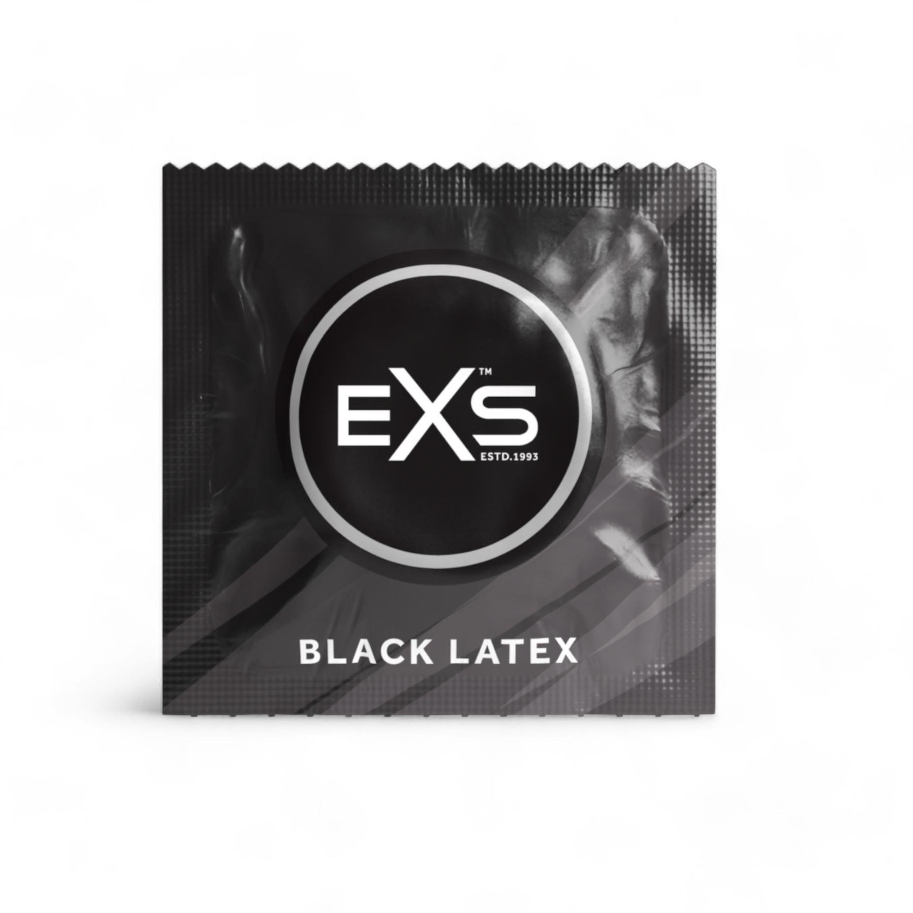 Презервативи Black Latex EXS №12 Чорний - фото 2