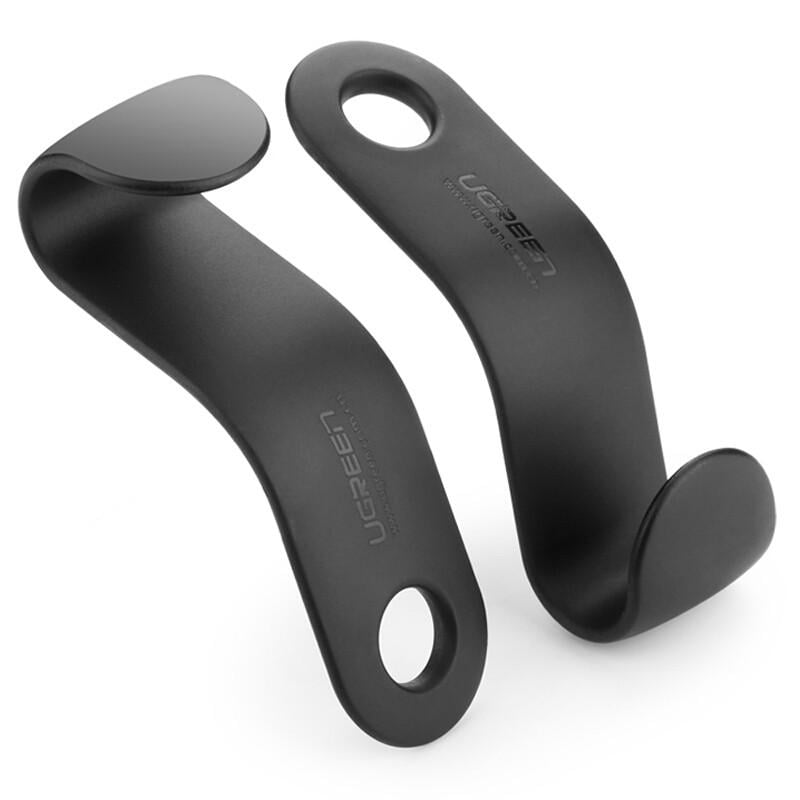 Крючки-держатели Ugreen на подголовник 2 шт. Черный (LP104)