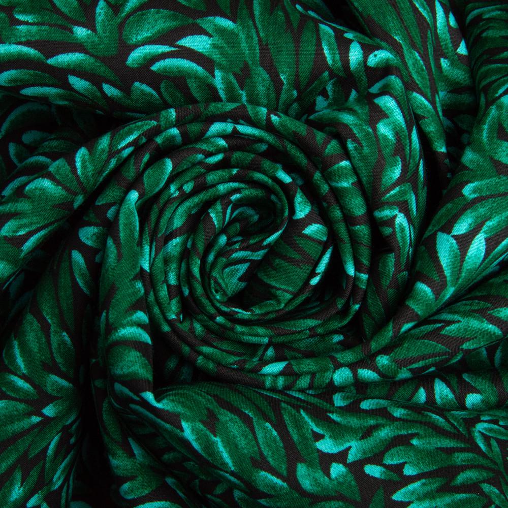 Ткань платяная штапель вискоза 140 г/м2 145 см Зеленая роща (26559)