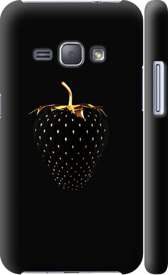 Чехол на Samsung Galaxy J1 (2016) Duos J120H Черная клубника (3585c-262-42517)