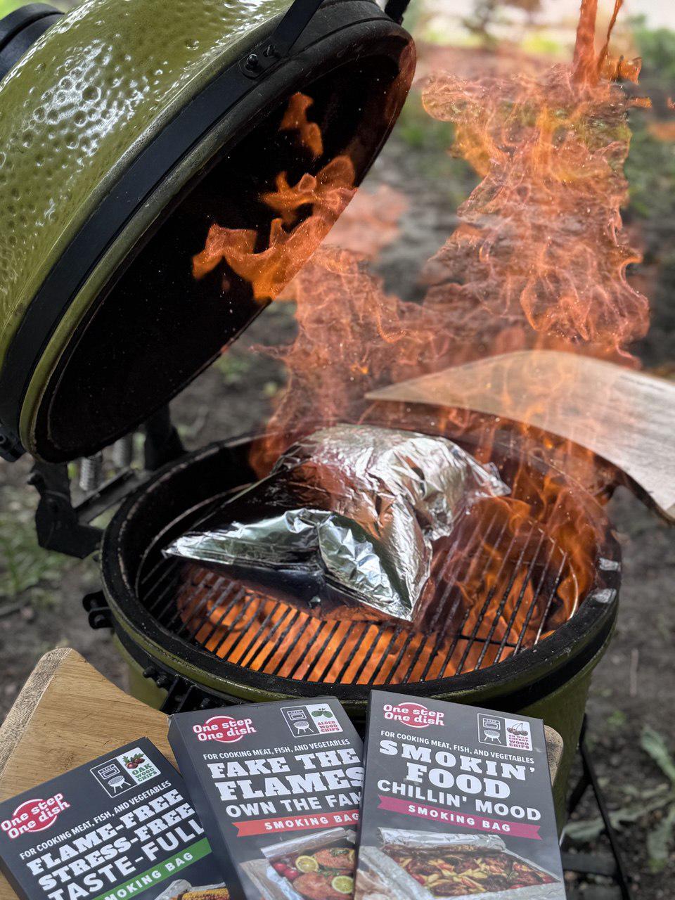 Пакет для копчення і запікання OneStepOneDish! LIMITED з дубовою щепою (28803721) - фото 5