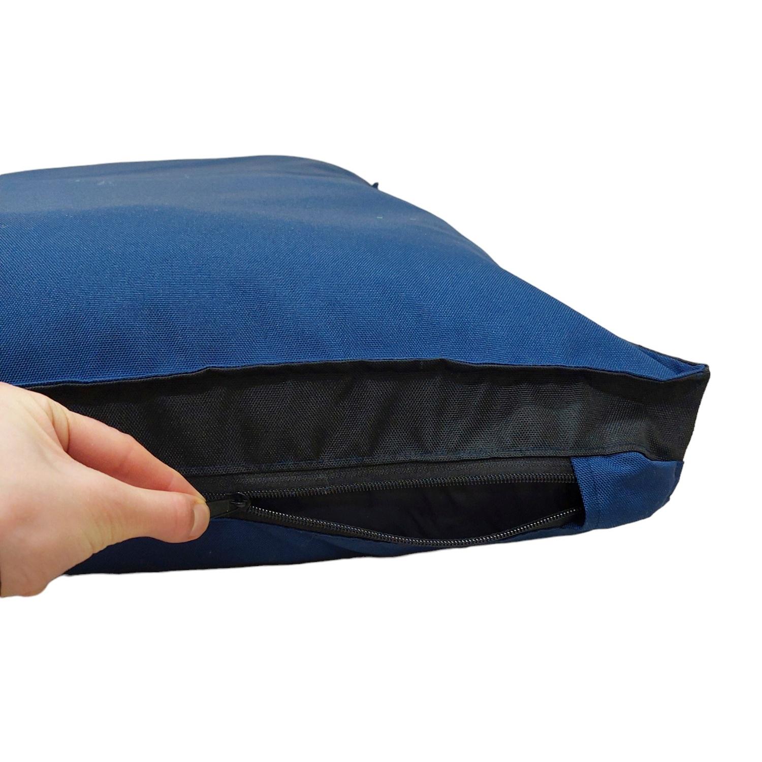 Лежак для собак двухсторонний Huge and Tiny Waterproof 120x80x6 см Синий с черным (8545) - фото 4 Лежак для собак двухсторонний Huge and Tiny Waterproof 120x80x6 см Синий с черным (8545) - фото 4