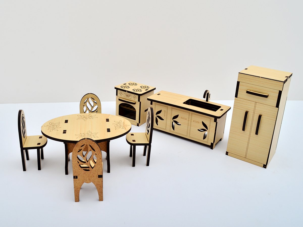 Кухня для ляльок ЛОЛ 3DBRT з візерунками 8 пр..