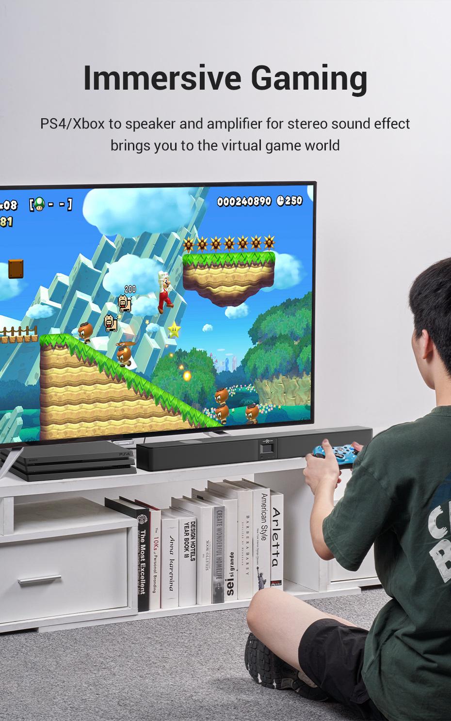 Кабель оптичний Vention Toslink SPDIF Аудіо нейлонове обплетення 5 м Чорний (BAVHJ) - фото 4 Кабель оптичний Vention Toslink SPDIF Аудіо нейлонове обплетення 5 м Чорний (BAVHJ) - фото 4