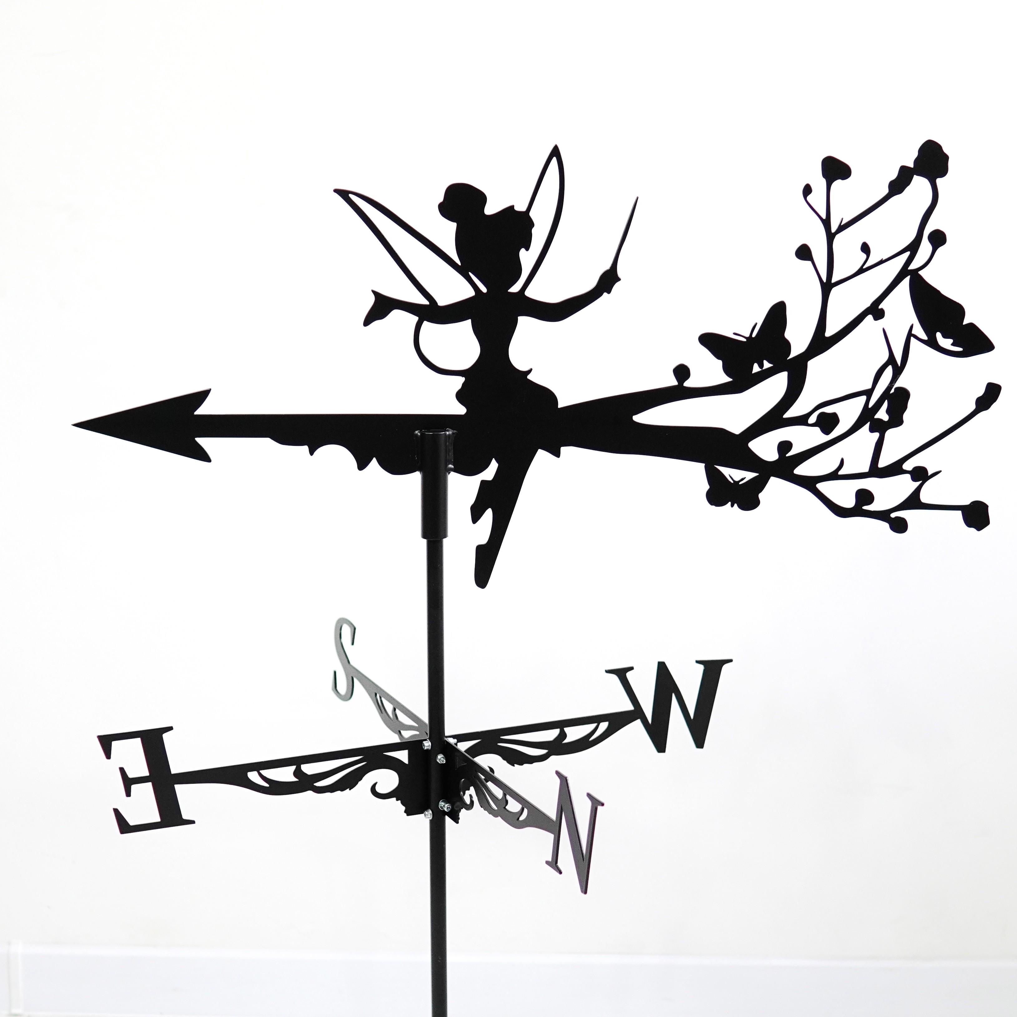 Флюгер на крышу Фея с бабочками 65 см Черный (1135466) Флюгер на крышу Фея с бабочками 65 см Черный (1135466)