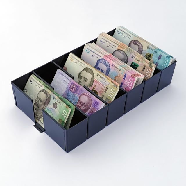 Купюрница СКАРБ-4/6 на шесть секций 30х17 см