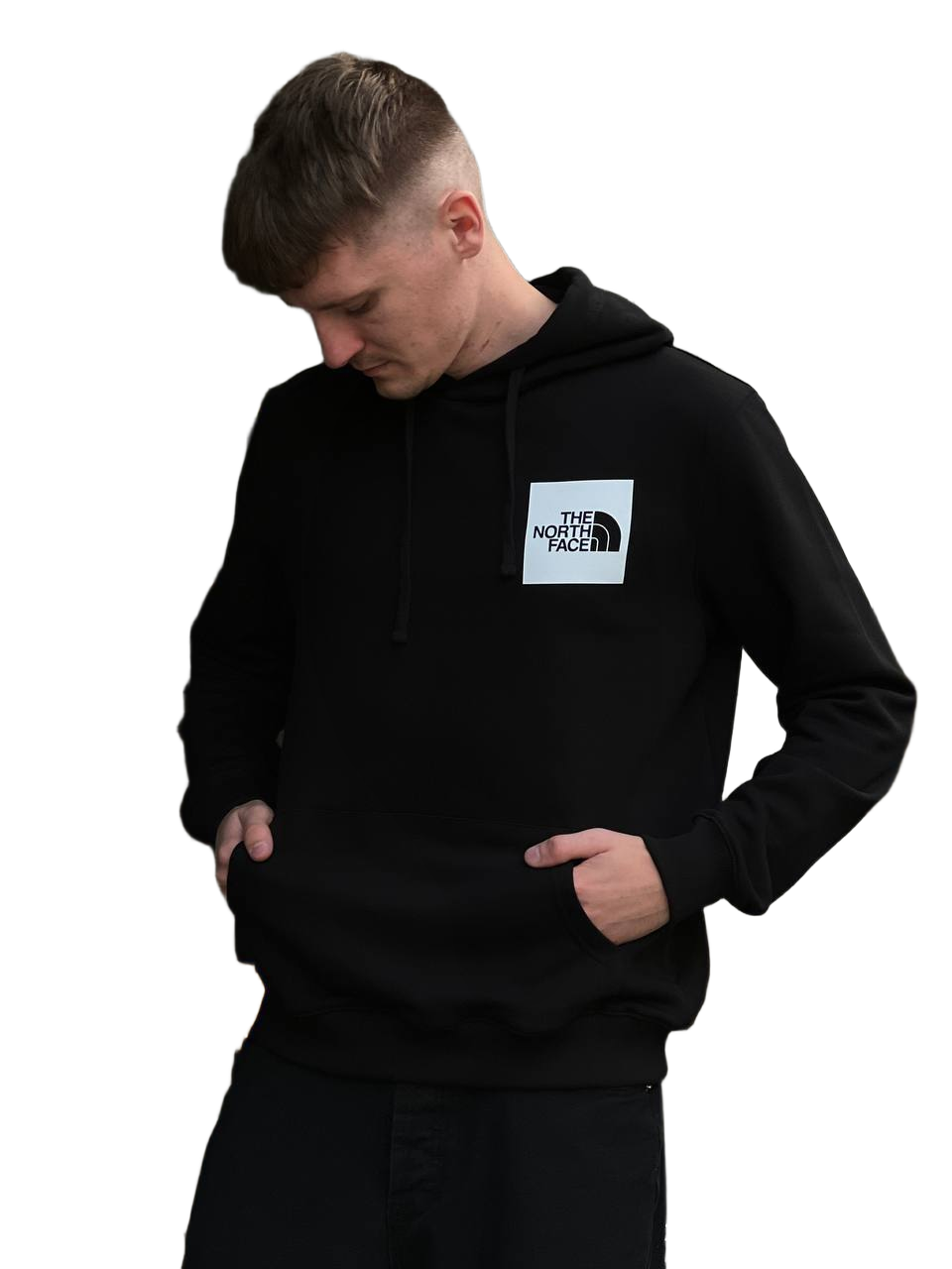 Худи мужское The North Face S/M/L/XL Черный/Белый