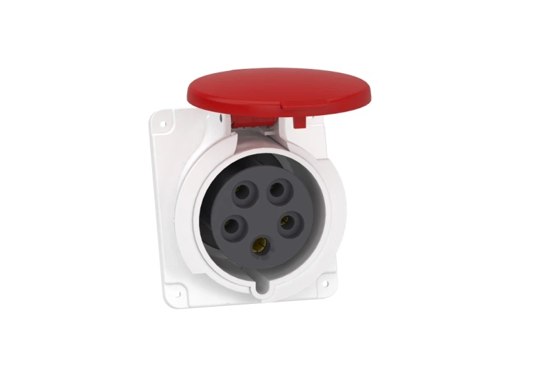 Розетка силовая панельная угловая Schneider Electric PKF32F435 3Р+PE+N 32А 380В IP44 (33978892)