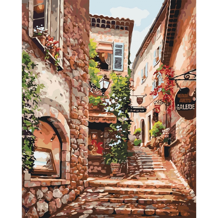 Картина по номерам Идейка Солнечная улочка 40х50 см КНО2158