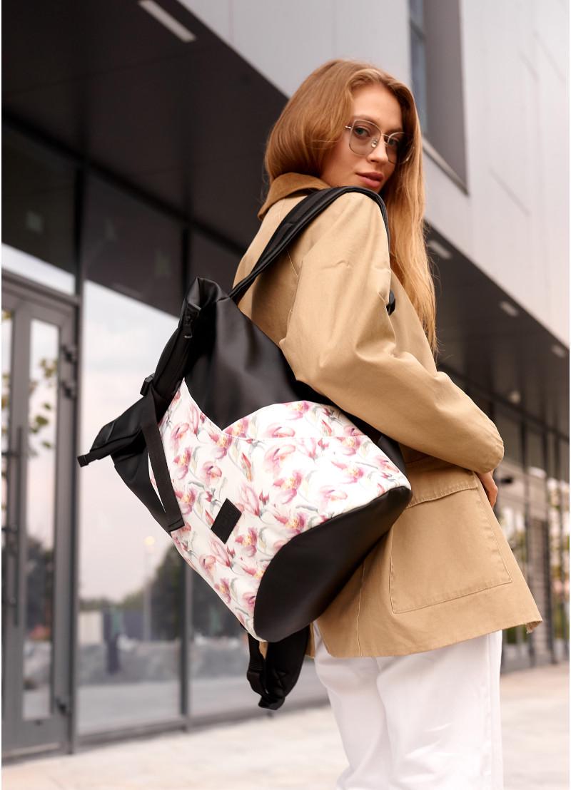 Рюкзак женский Sambag RollTopx FLOWERS (24320713)