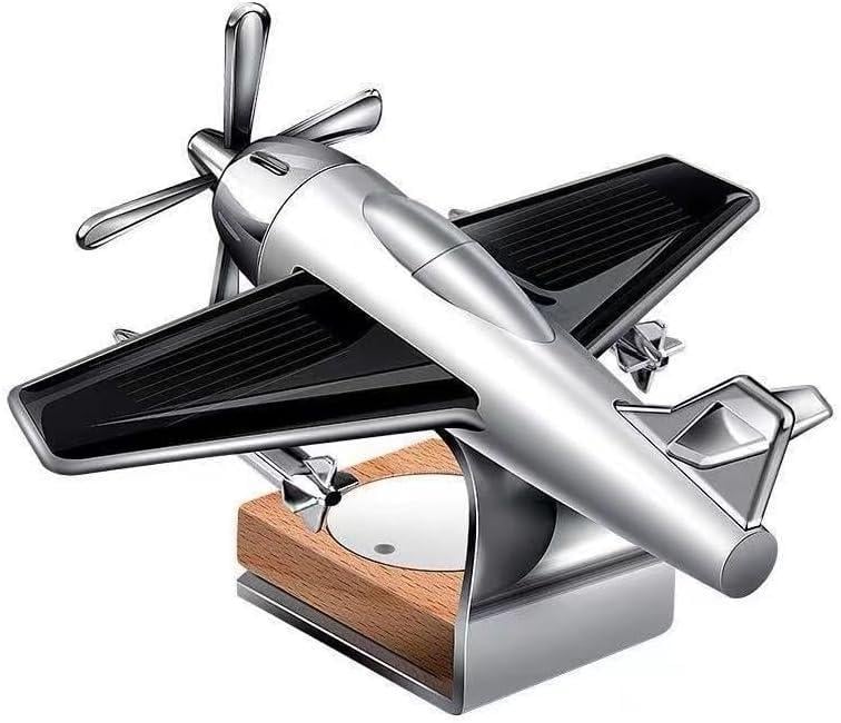 Ароматизатор в автомобіль Літак на сонячній батареї Сірий (Е051460)