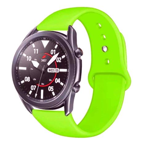 Ремінець силіконовий BeWatch для смарт годинника 20 мм універсальний Зелений (1010316) - фото 5 Ремінець силіконовий BeWatch для смарт годинника 20 мм універсальний Зелений (1010316) - фото 5