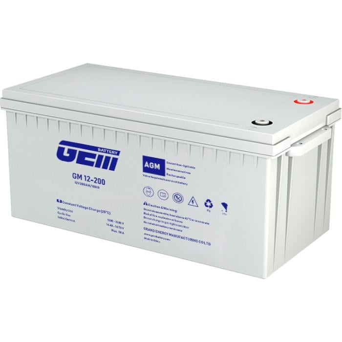 Акумулятор GEM Battery AGM 12V 200 А GM 12-200 для систем безперебійного живлення (615272) - фото 1
