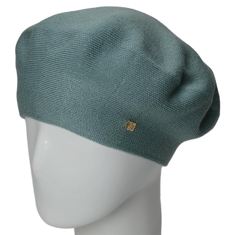 Берет женский Novita Лизе вискозный Фисташковый (163974)