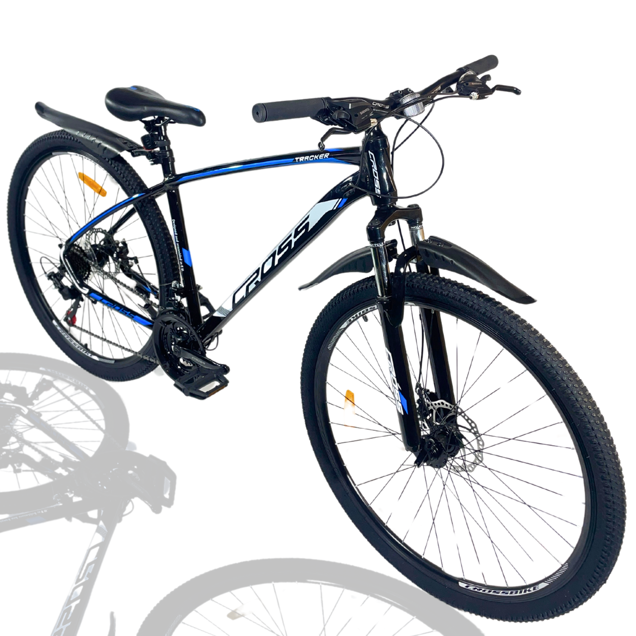 Велосипед гірський Cross Tracker 29" 18" 175-190 см Чорний/Синій (43d6aebb) - фото 1