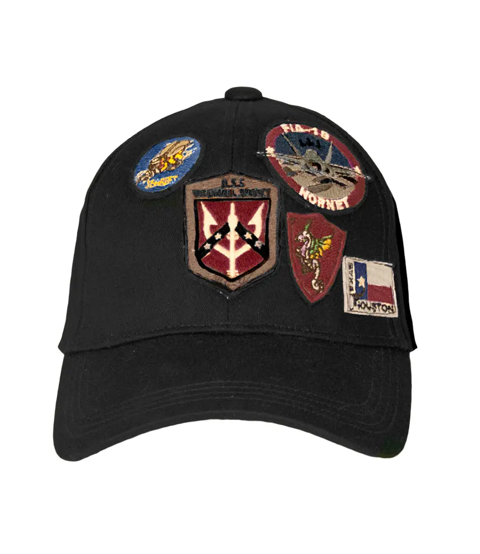 Кепка Top Gun Cap With Patches Black (TGH1703B)