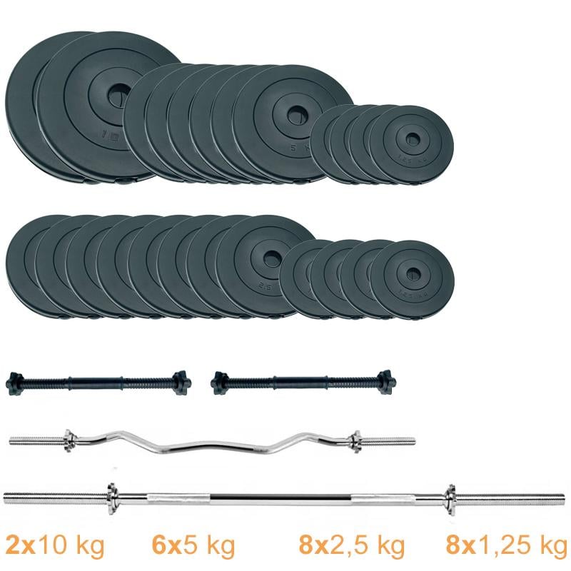 Набор штанг с гантелями Newt Gym Set 2 Rock Pro 95 кг (NE-PL-SET2-95) - фото 6