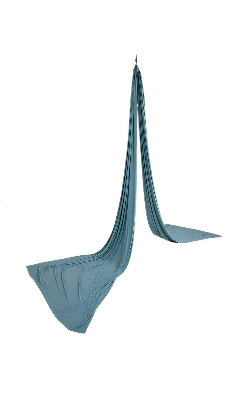 Полотно для аеройоги Zelisko з кріпленням 8 м Бірюзовий (32966090)