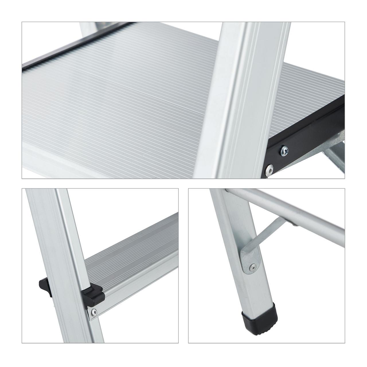 Стремянка складная алюминиевая Relaxdays (2267690391) - фото 10 Стремянка складная алюминиевая Relaxdays (2267690391) - фото 10