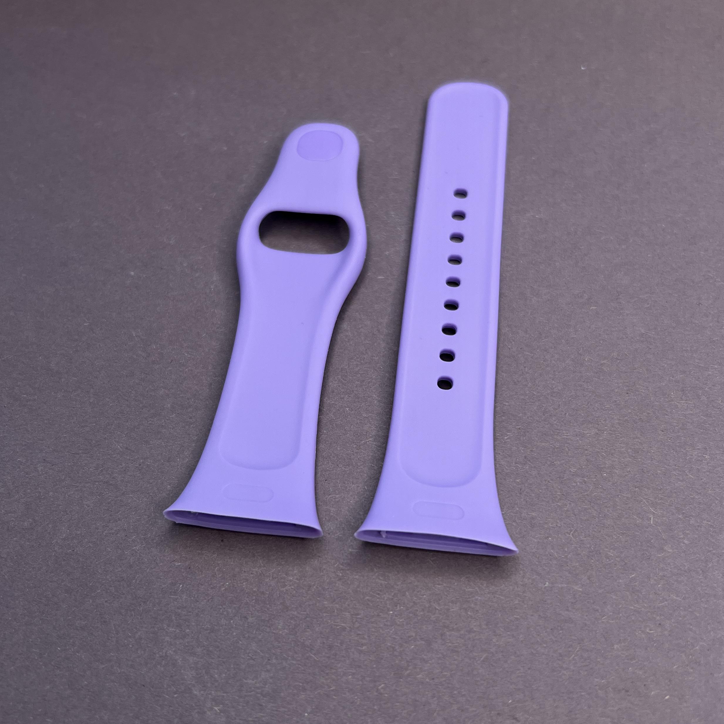 Ремешок силиконовый для Xiaomi Redmi Watch 3 на кнопке браслет Сиреневый (507314) - фото 2 Ремешок силиконовый для Xiaomi Redmi Watch 3 на кнопке браслет Сиреневый (507314) - фото 2