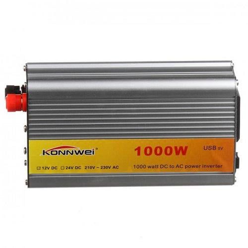 Інвертор автомобільний Konnwei 12V DC 1000W (01145) - фото 2