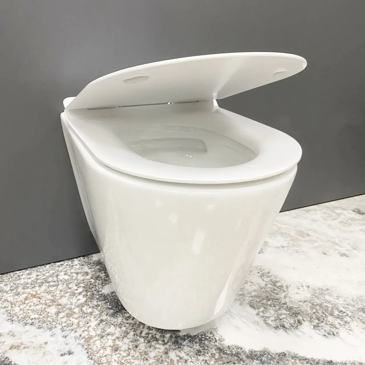 Унитаз подвесной VBI Burano Tornado безобедочный с сиденьем Soft-close 530х370х335 мм Белый (VBI-020700)