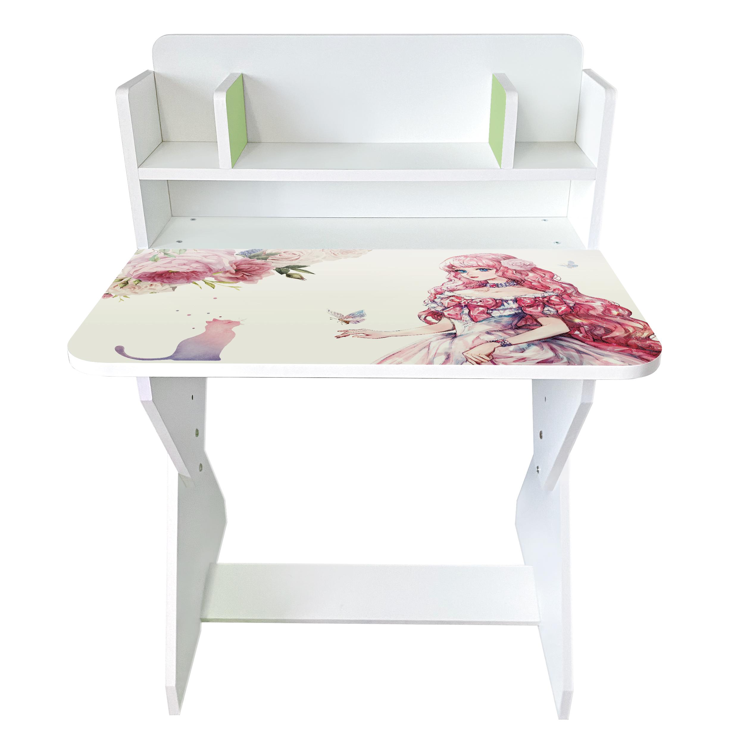 Парта со стульчиком Holy Wood П01 регулируемая с рисунком Принцесса с котиком (18137732) - фото 2