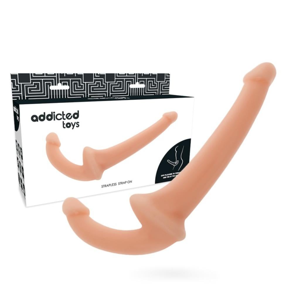 Страпон для жінок без ремінців Strapless Strapon Flesh (1000065054)