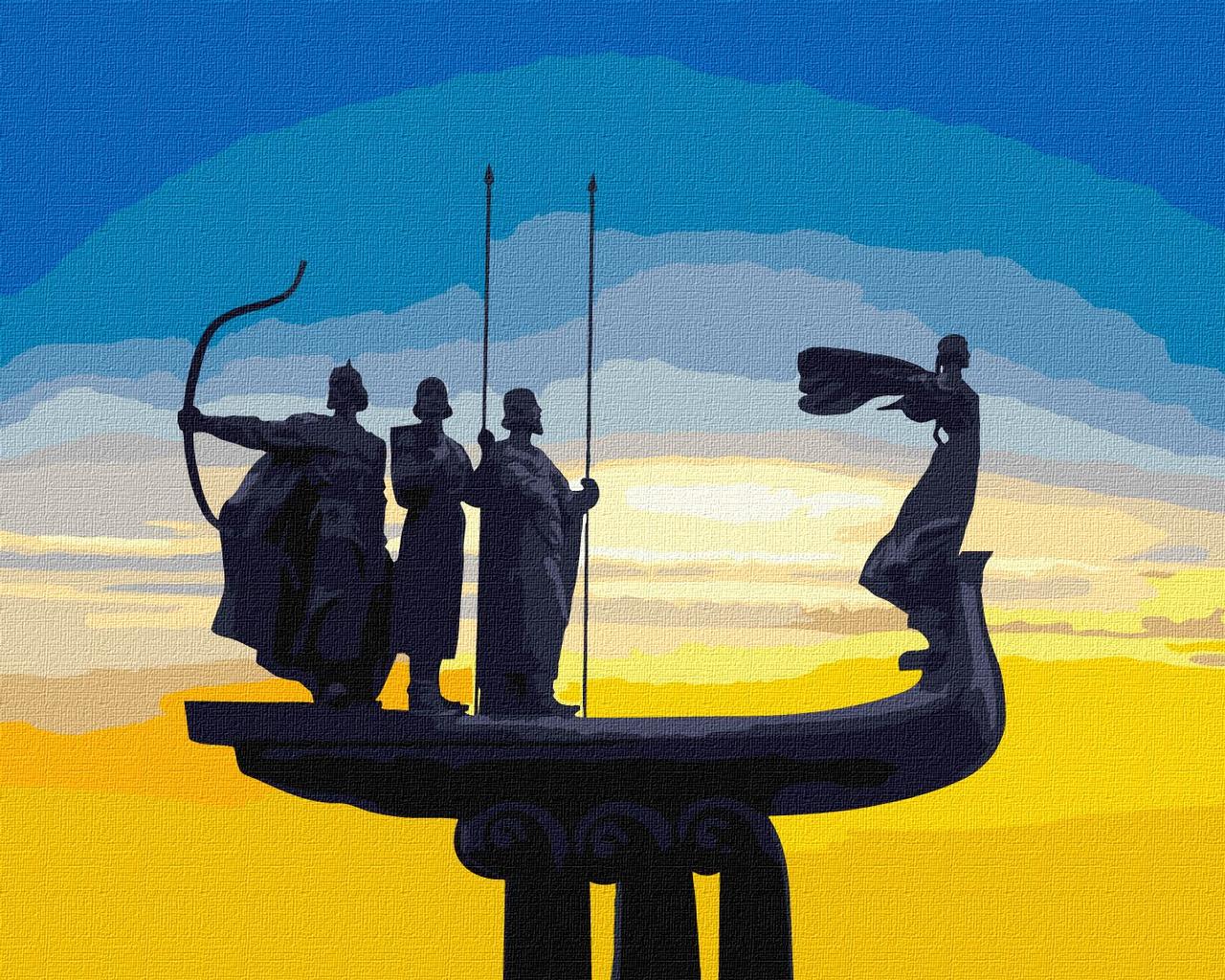 Картина по номерам Ідейка Основатели Киева 40х50 см (KHO4863)