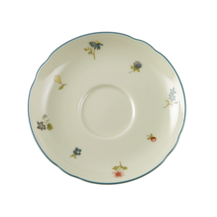 Блюдце Seltmann Weiden Streublume blauer Rand Marie-Luise 13 см (2508509)