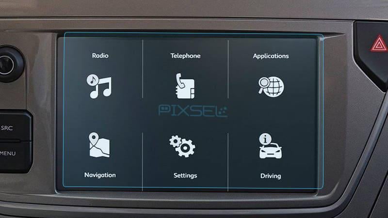 Стекло защитное Pixsel гибридный глянец на монитор Citroen C Elysee 7“ 2017